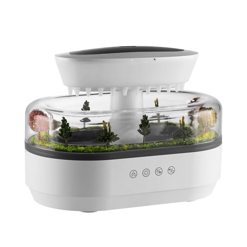 Difusor de aroma Raindrop con luces LED multicolor