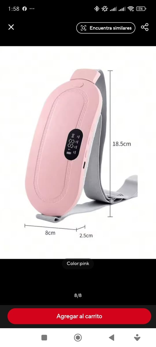 Faja Térmica Eléctrica con Masaje – Calor Reconfortante